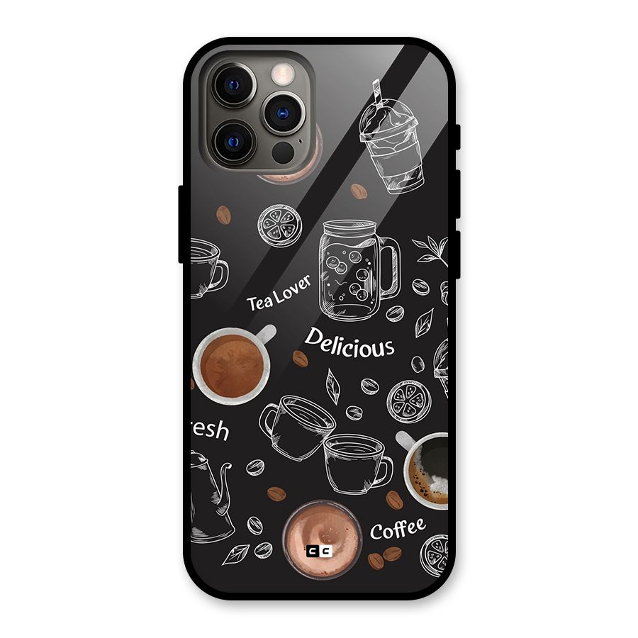 Tea And Coffee Mixture Glass Back Case for iPhone 12 Pro