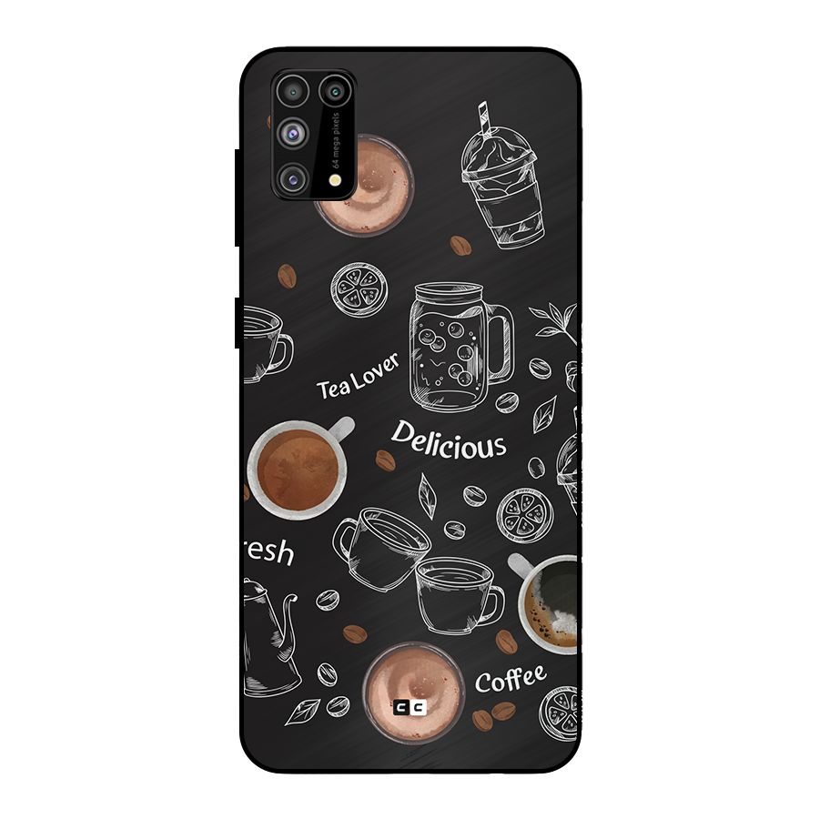 Tea And Coffee Mixture Metal Back Case for Galaxy F41