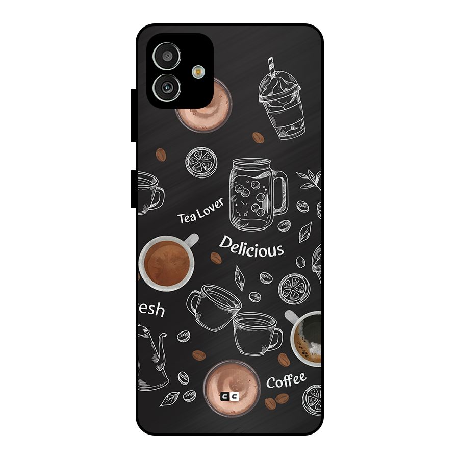 Tea And Coffee Mixture Metal Back Case for Galaxy M13 5G