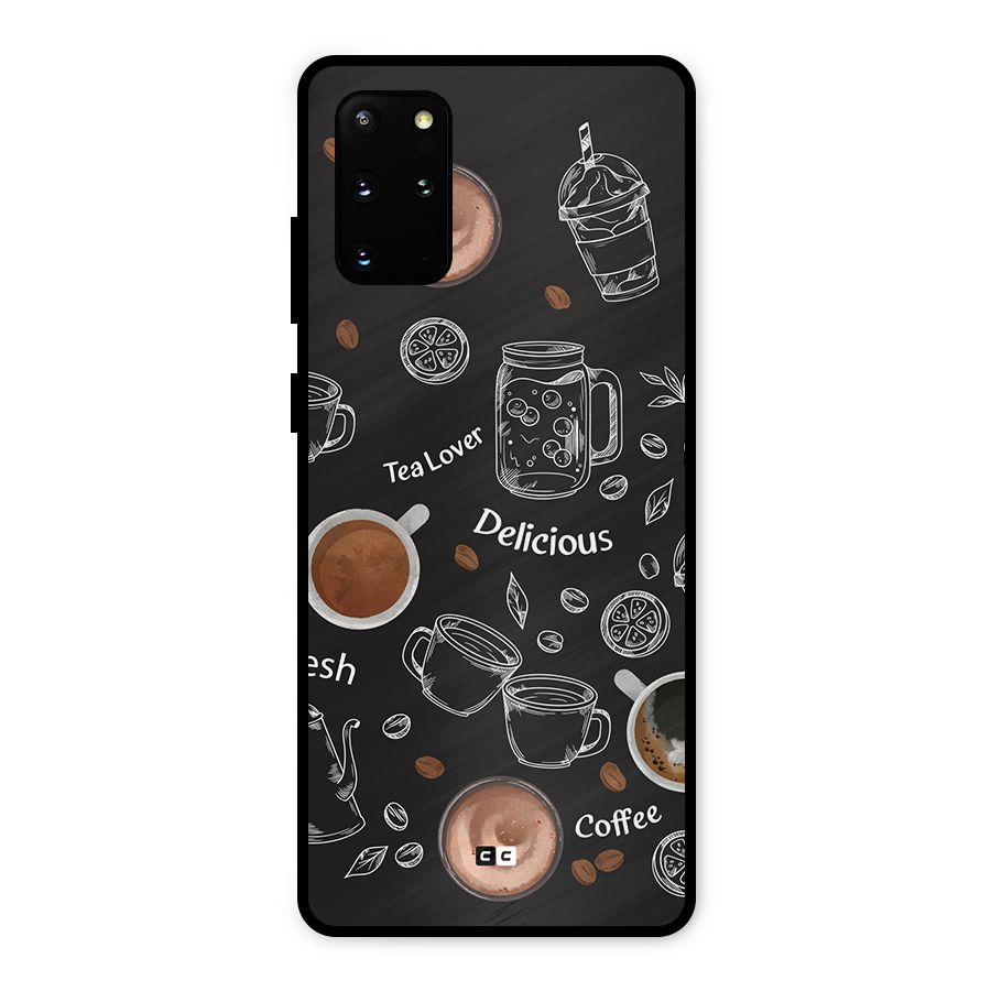 Tea And Coffee Mixture Metal Back Case for Galaxy S20 Plus
