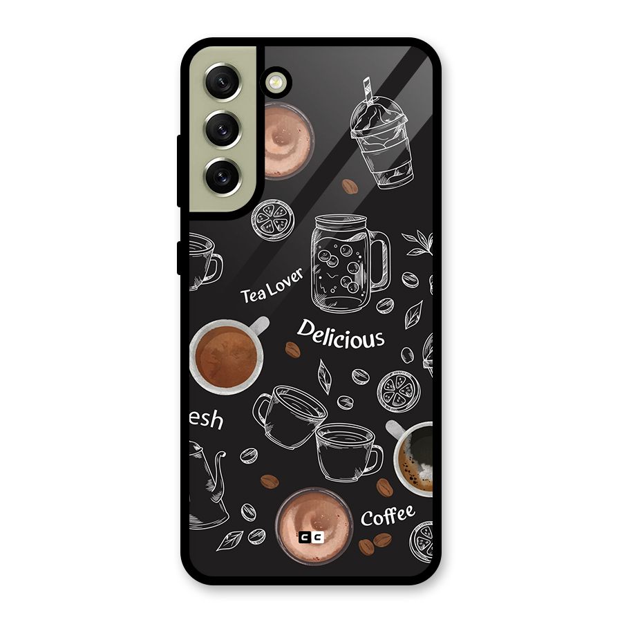 Tea And Coffee Mixture Metal Back Case for Galaxy S21 FE 5G (2023)