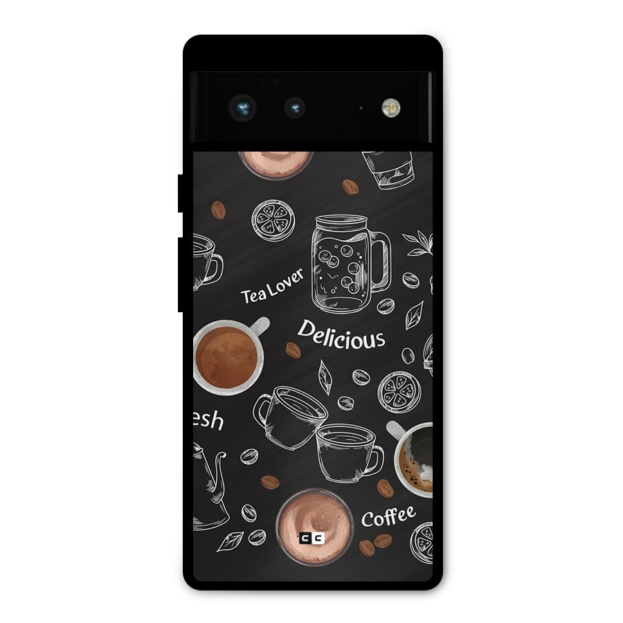 Tea And Coffee Mixture Metal Back Case for Google Pixel 6