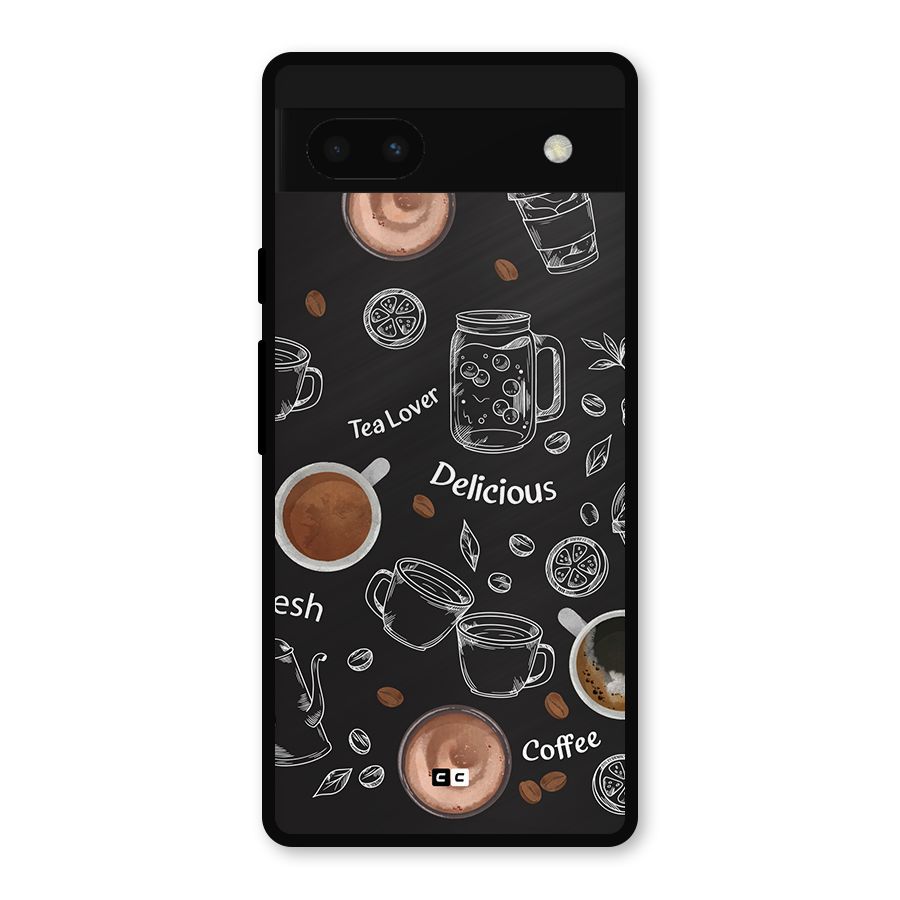 Tea And Coffee Mixture Metal Back Case for Google Pixel 6a