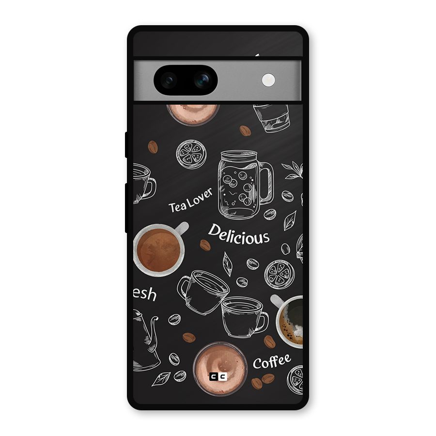 Tea And Coffee Mixture Metal Back Case for Google Pixel 7a