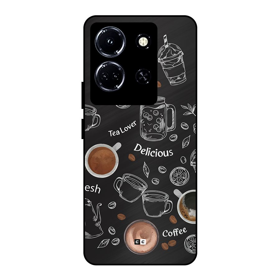 Tea And Coffee Mixture Metal Back Case for Infinix Note 30 5G