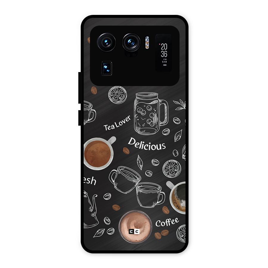 Tea And Coffee Mixture Metal Back Case for Mi 11 Ultra
