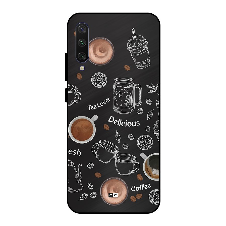 Tea And Coffee Mixture Metal Back Case for Mi A3