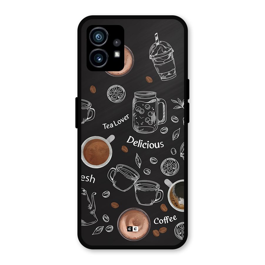 Tea And Coffee Mixture Metal Back Case for Nothing Phone 1