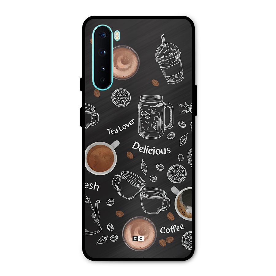 Tea And Coffee Mixture Metal Back Case for OnePlus Nord