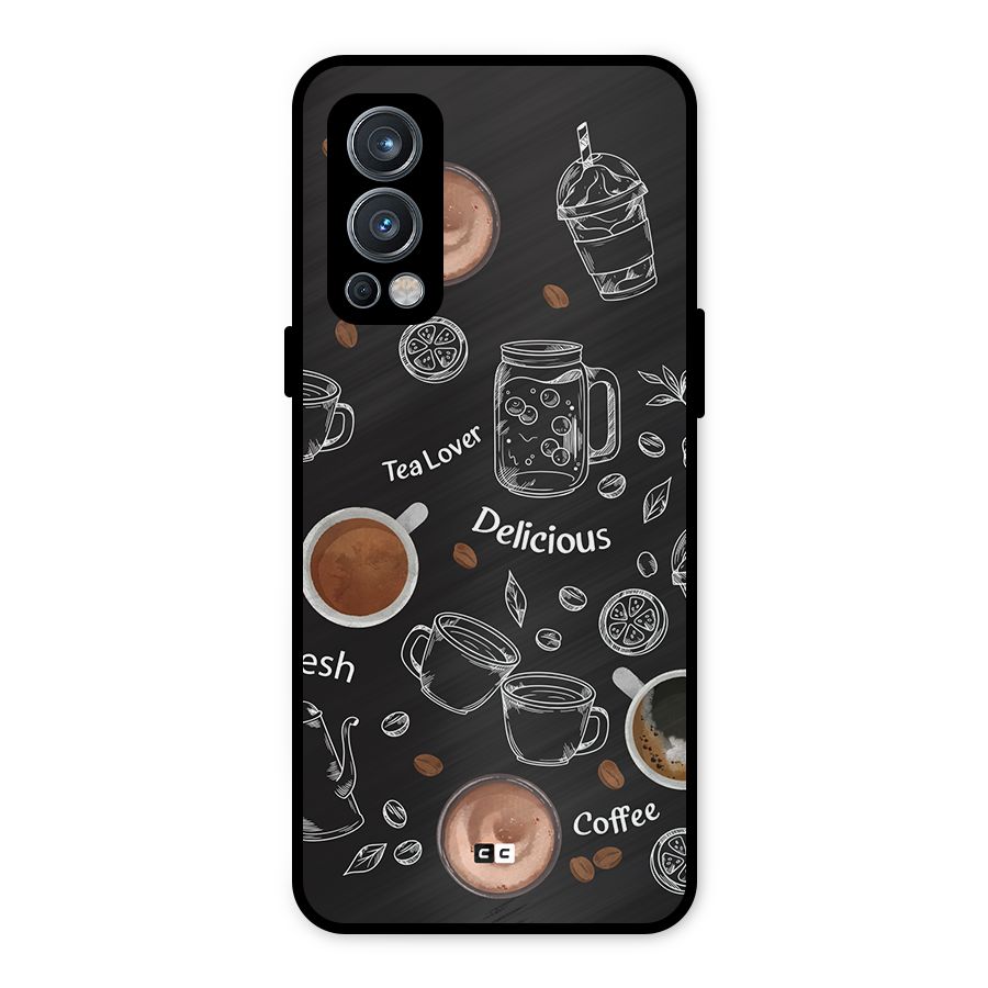 Tea And Coffee Mixture Metal Back Case for OnePlus Nord 2 5G