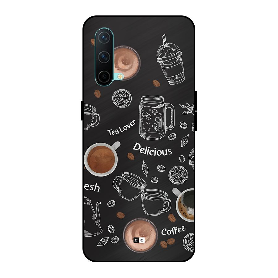 Tea And Coffee Mixture Metal Back Case for OnePlus Nord CE 5G