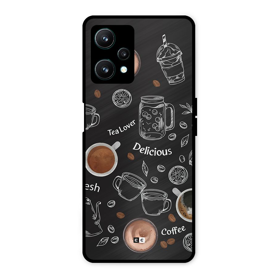 Tea And Coffee Mixture Metal Back Case for Realme 9 Pro 5G