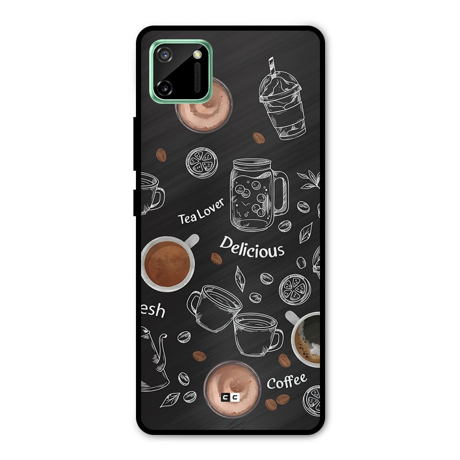 Tea And Coffee Mixture Metal Back Case for Realme C11