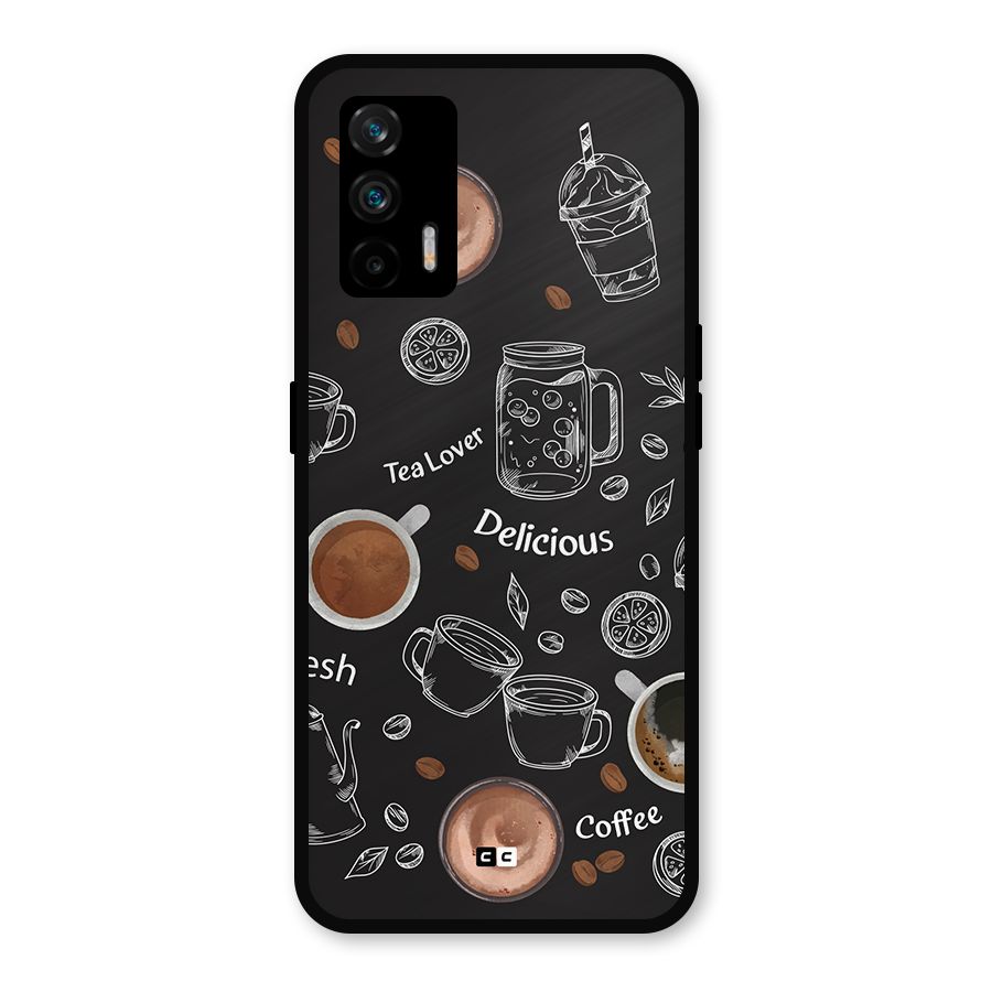 Tea And Coffee Mixture Metal Back Case for Realme GT 5G
