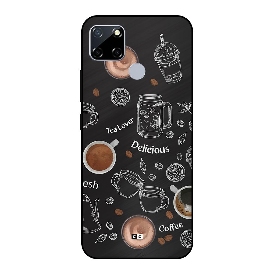 Tea And Coffee Mixture Metal Back Case for Realme Narzo 20