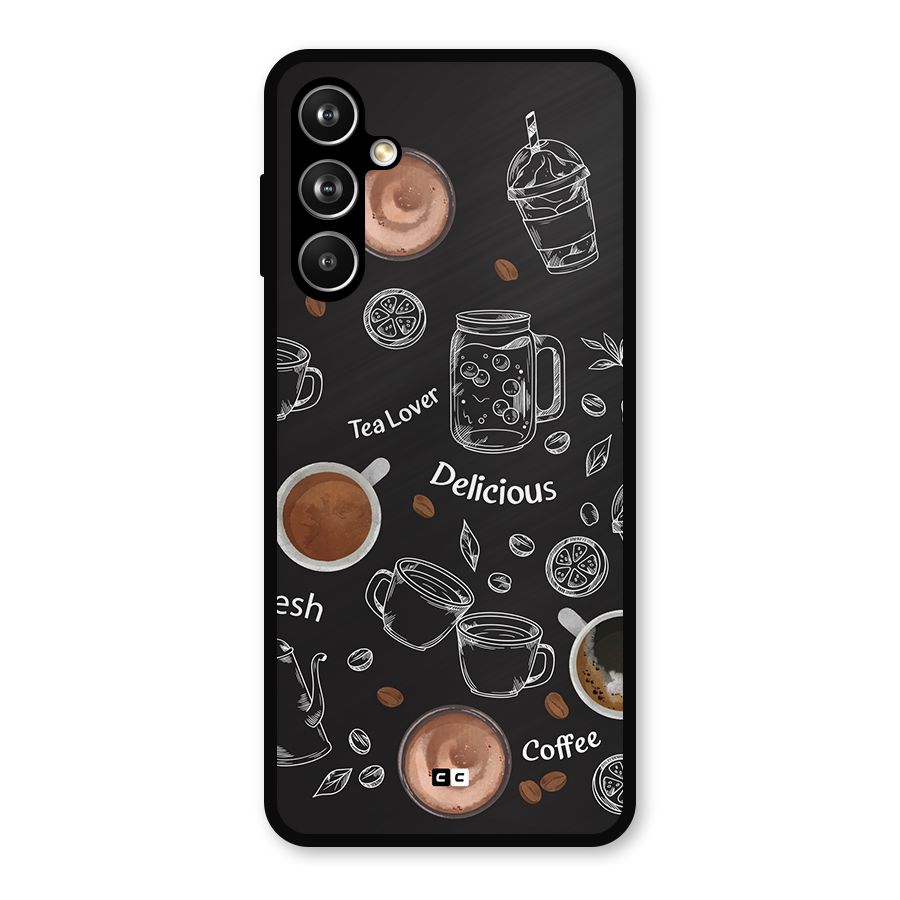 Tea And Coffee Mixture Metal Back Case for Samsung Galaxy M54