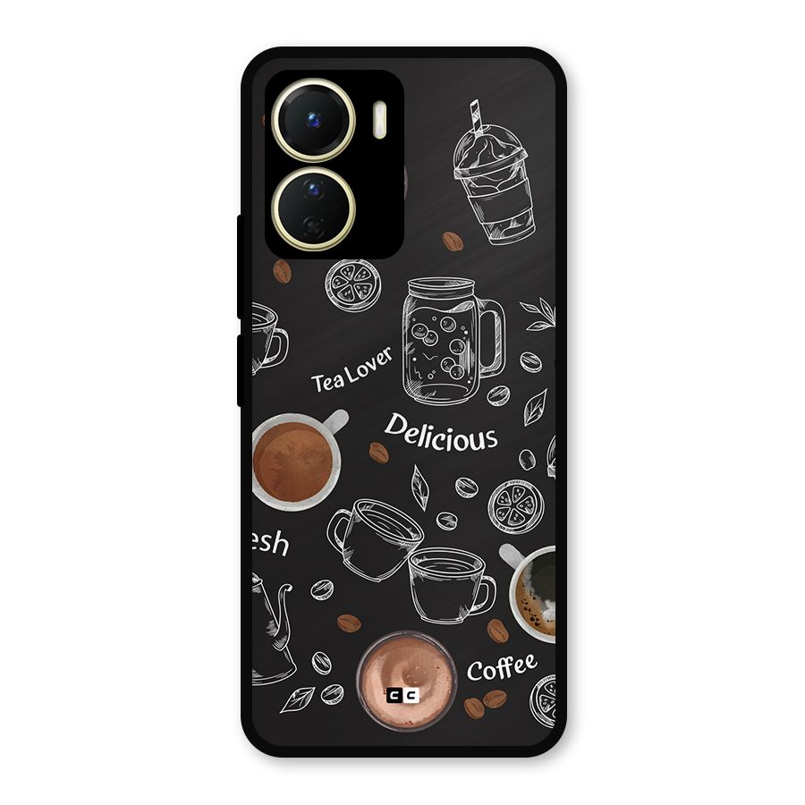 Tea And Coffee Mixture Metal Back Case for Vivo T2x