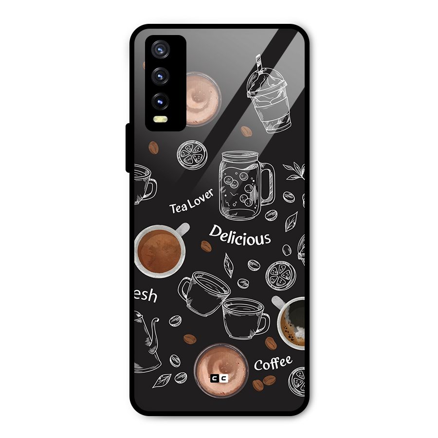 Tea And Coffee Mixture Metal Back Case for Vivo Y20