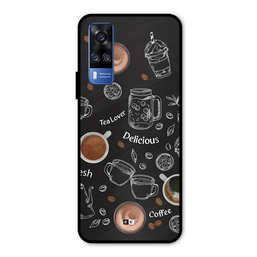 Tea And Coffee Mixture Metal Back Case for Vivo Y31