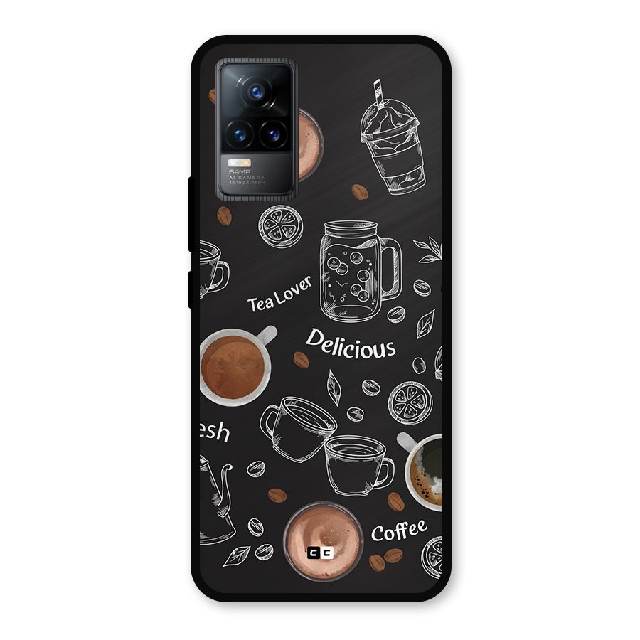 Tea And Coffee Mixture Metal Back Case for Vivo Y73