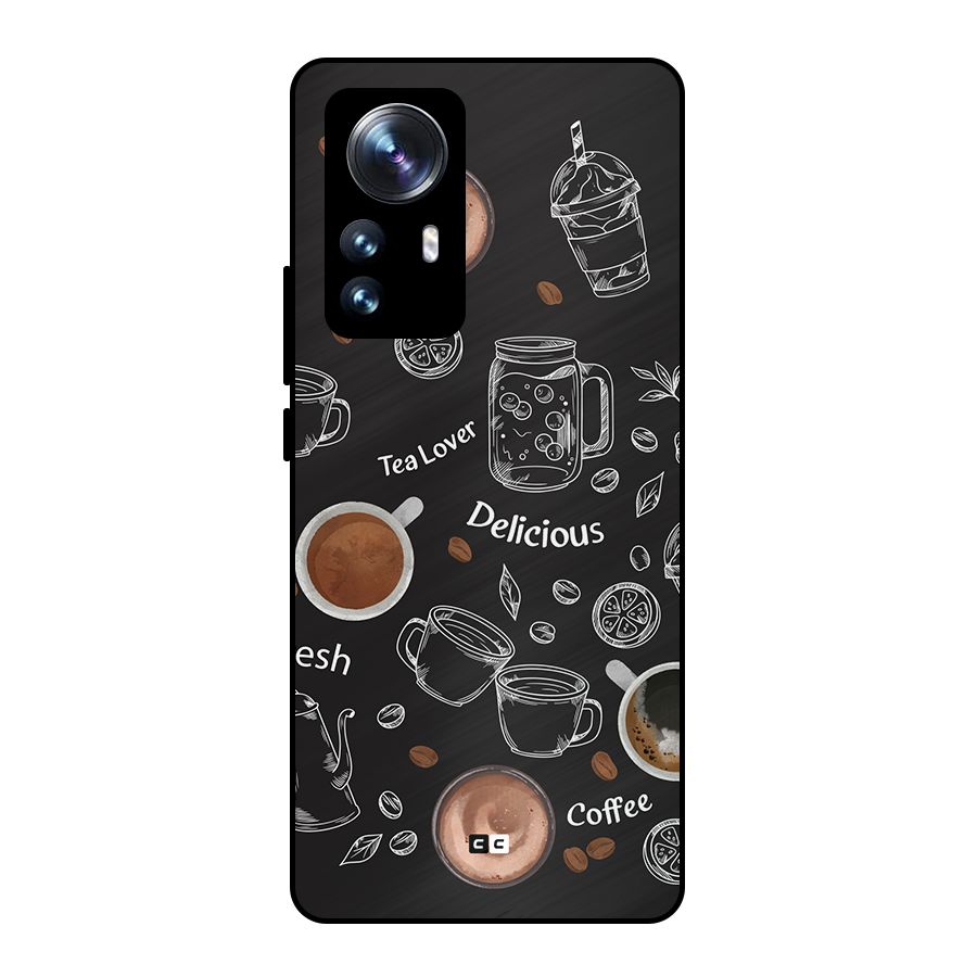 Tea And Coffee Mixture Metal Back Case for Xiaomi 12 Pro