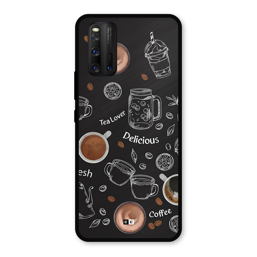 Tea And Coffee Mixture Metal Back Case for iQOO 3