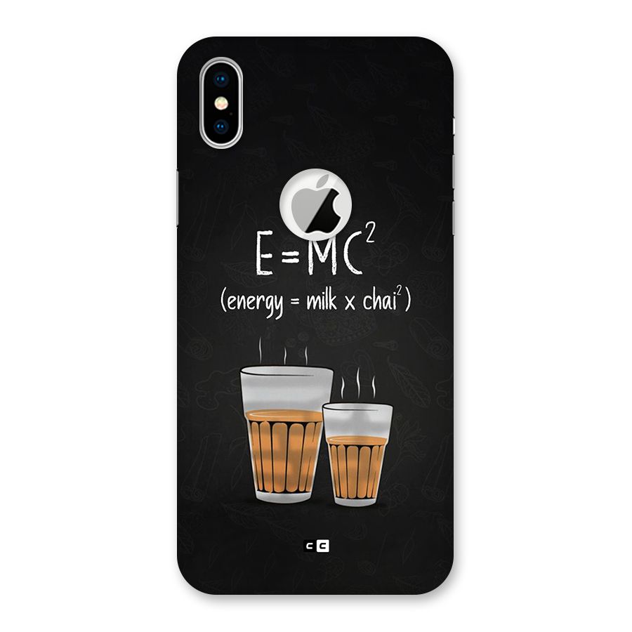 Tea Formula Back Case for iPhone X Logo Cut