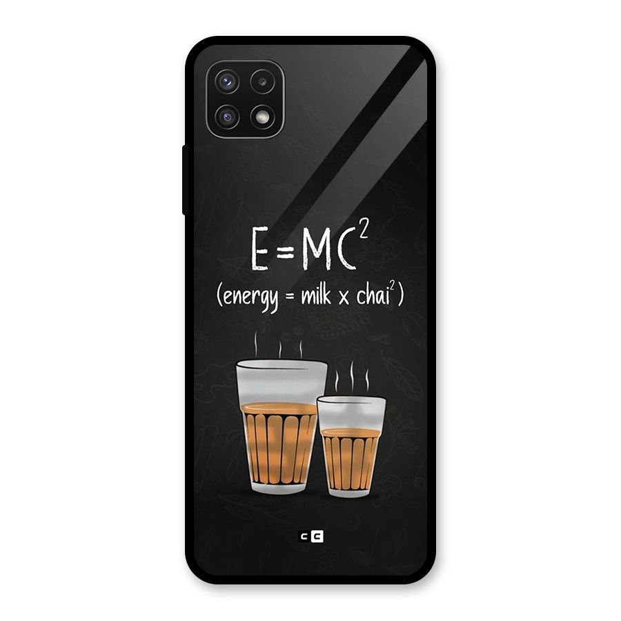 Tea Formula Glass Back Case for Galaxy A22 5G