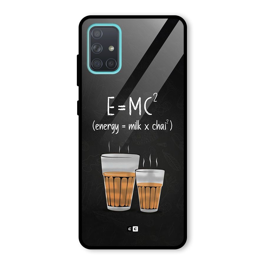 Tea Formula Glass Back Case for Galaxy A71