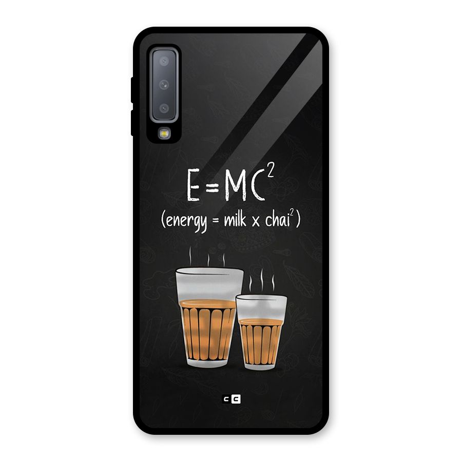 Tea Formula Glass Back Case for Galaxy A7 (2018)