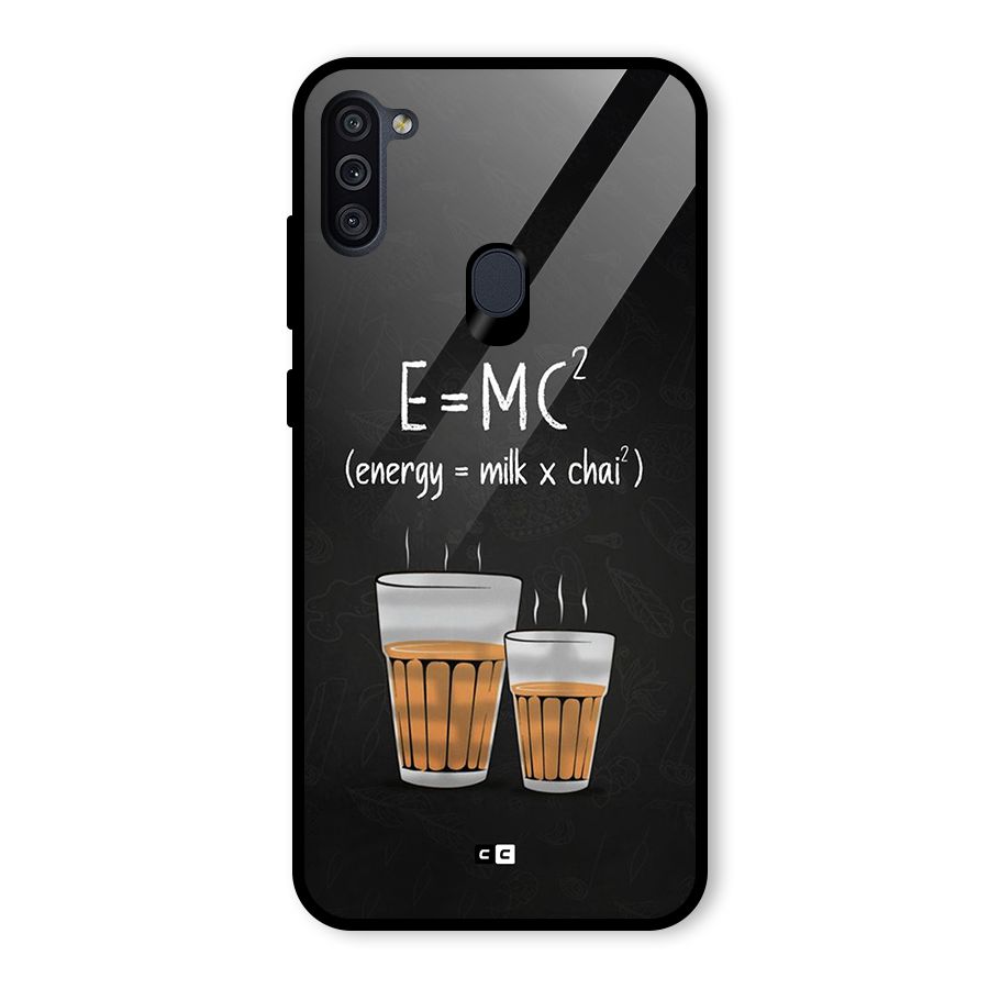 Tea Formula Glass Back Case for Galaxy M11