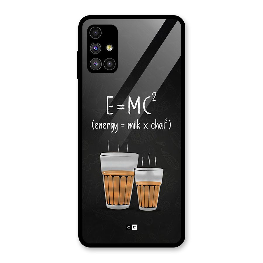 Tea Formula Glass Back Case for Galaxy M51