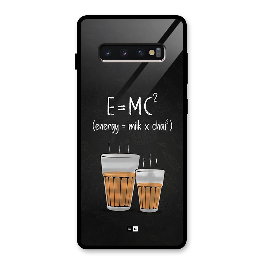 Tea Formula Glass Back Case for Galaxy S10 Plus