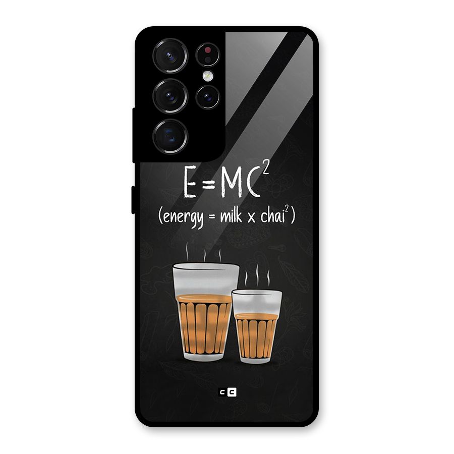 Tea Formula Glass Back Case for Galaxy S21 Ultra 5G