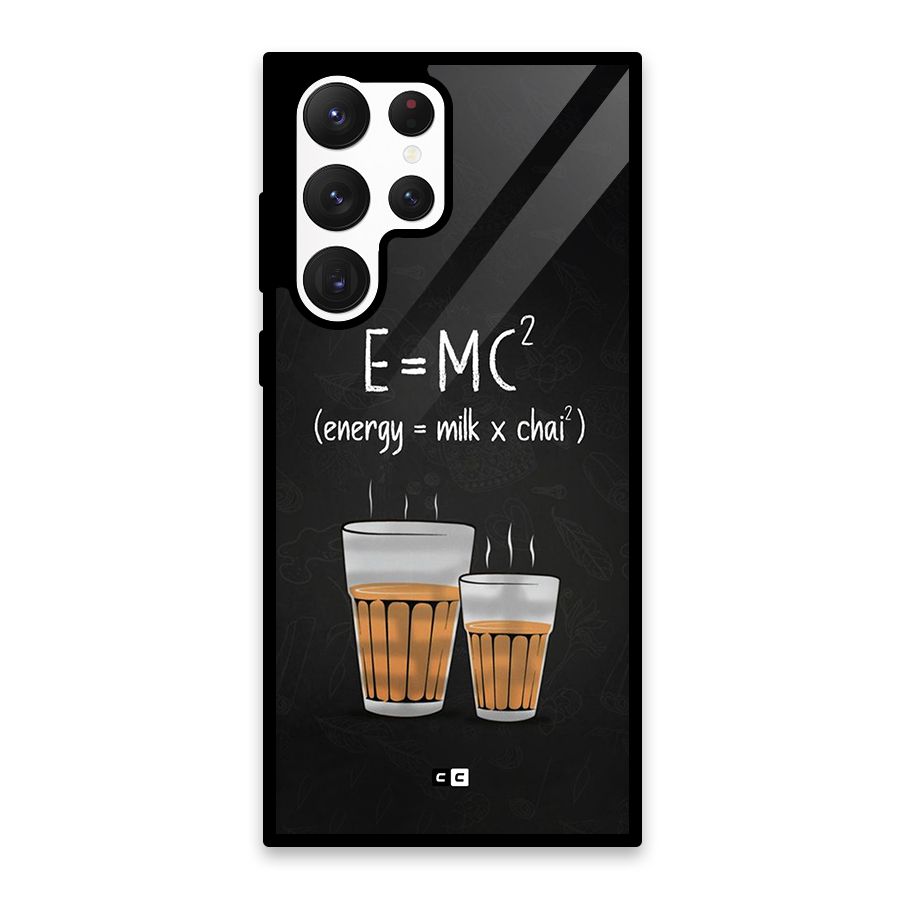 Tea Formula Glass Back Case for Galaxy S22 Ultra 5G