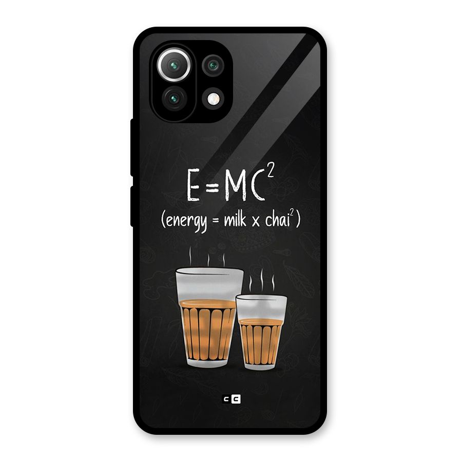 Tea Formula Glass Back Case for Mi 11 Lite