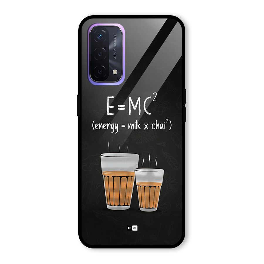 Tea Formula Glass Back Case for Oppo A74 5G