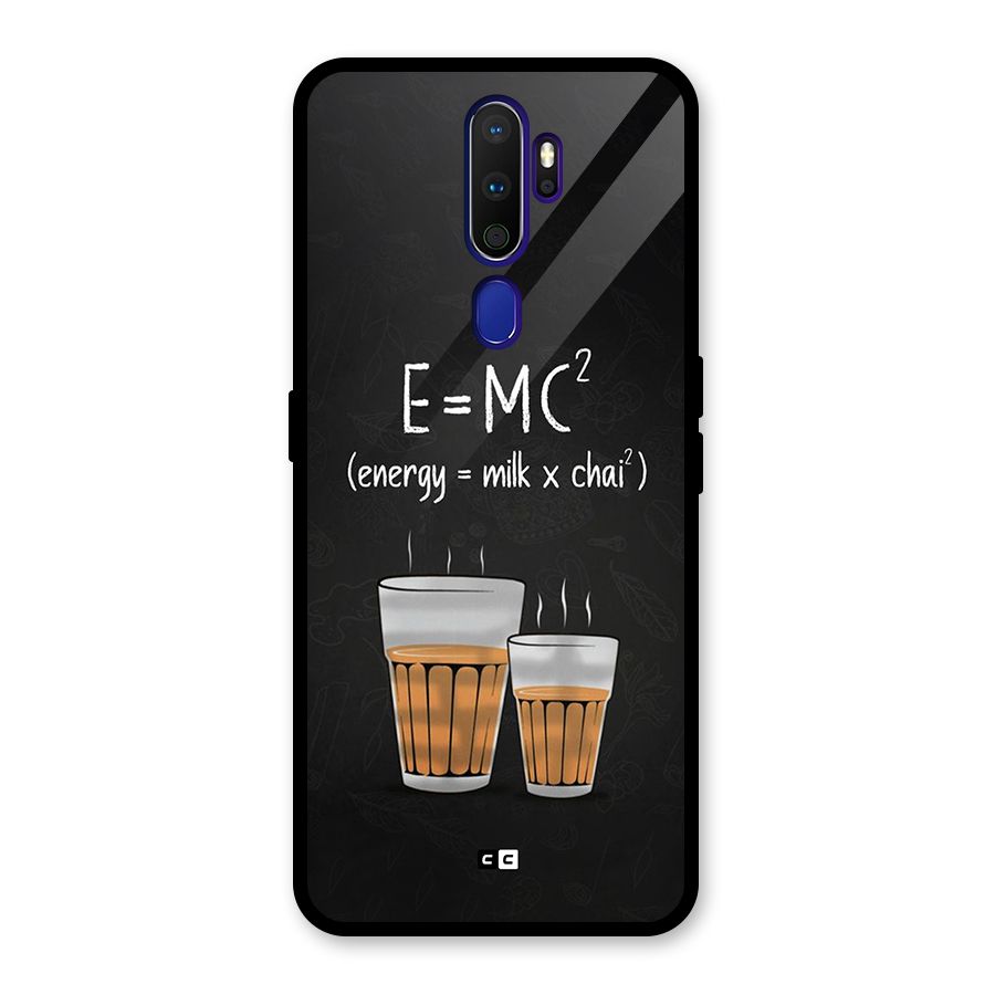 Tea Formula Glass Back Case for Oppo A9 (2020)