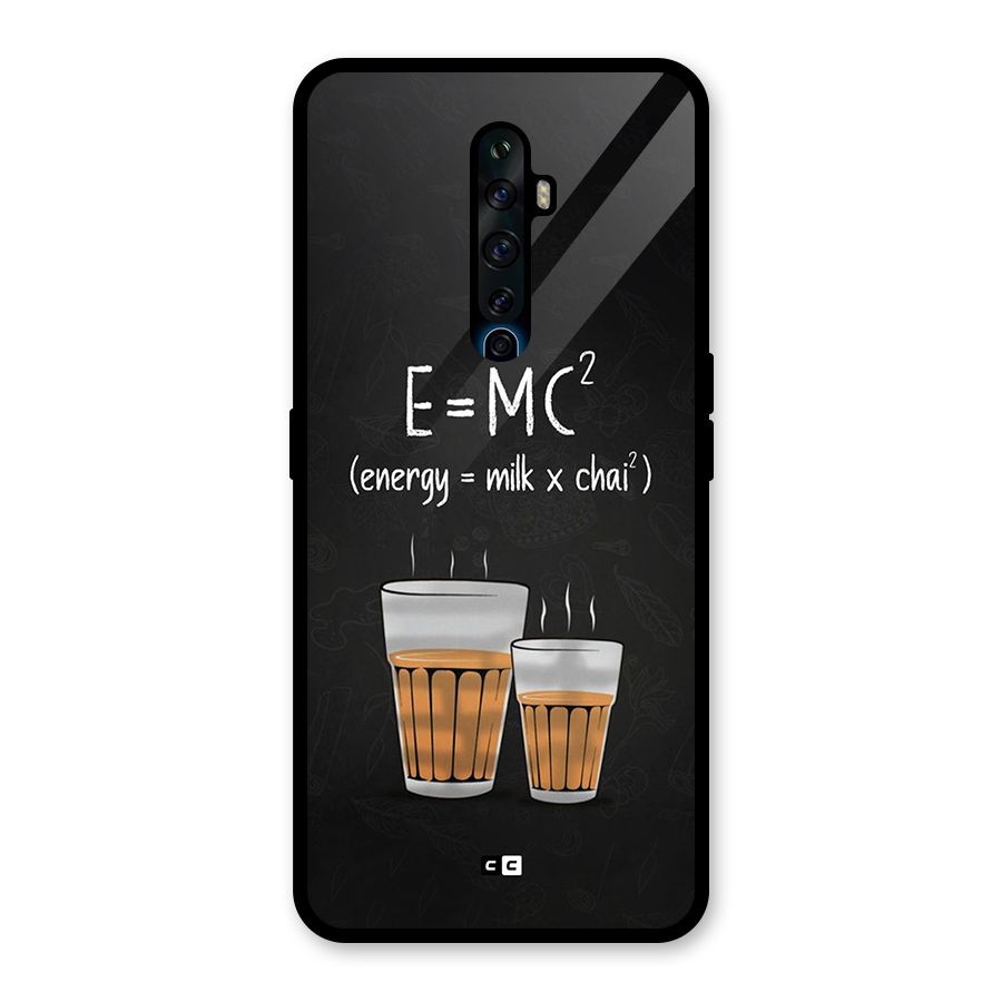 Tea Formula Glass Back Case for Oppo Reno2 F