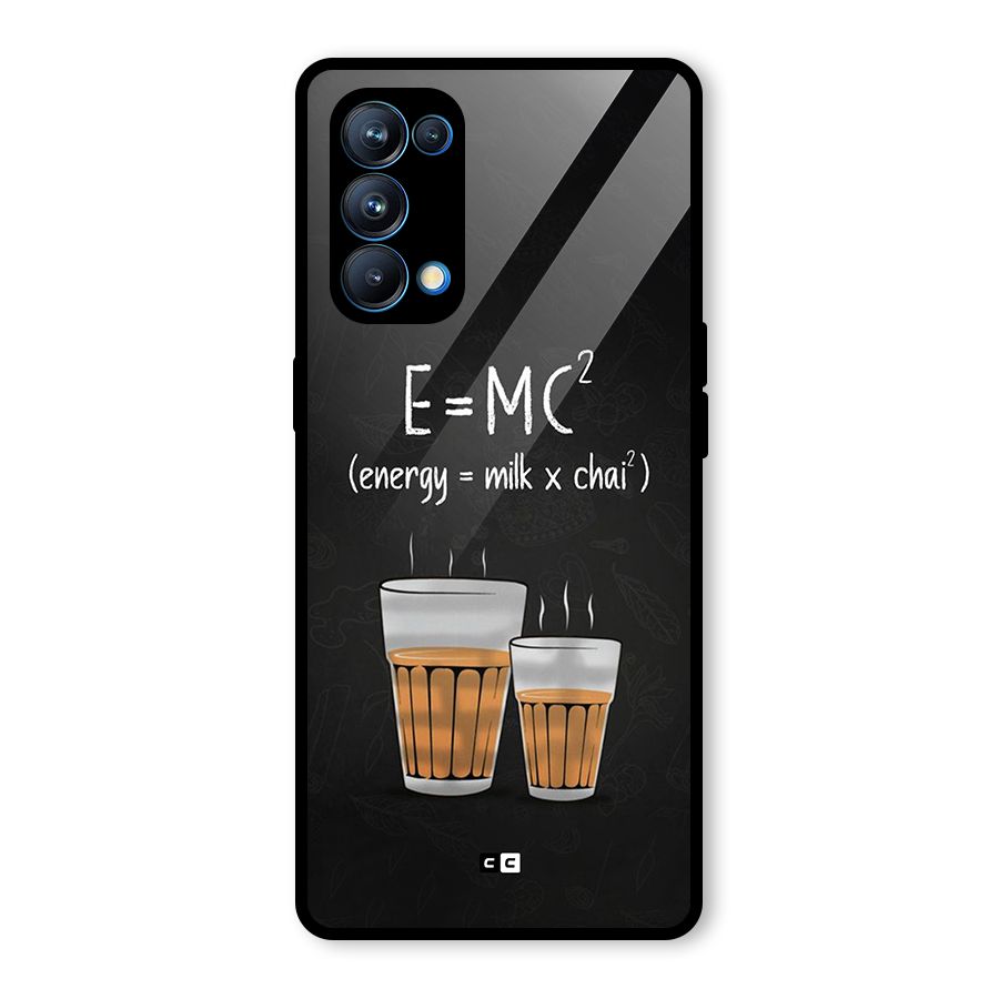 Tea Formula Glass Back Case for Oppo Reno5 Pro 5G
