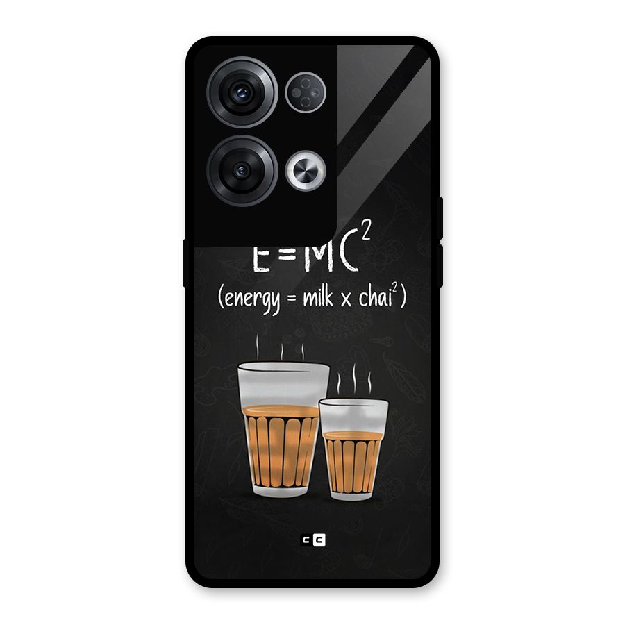 Tea Formula Glass Back Case for Oppo Reno8 Pro 5G