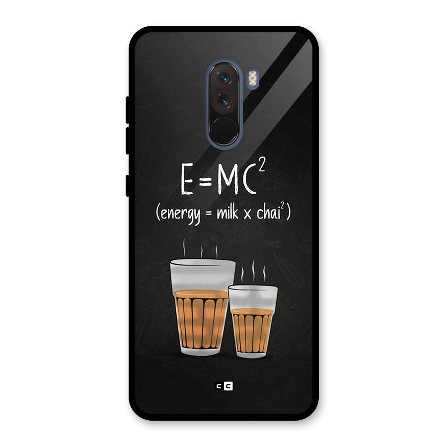 Tea Formula Glass Back Case for Poco F1