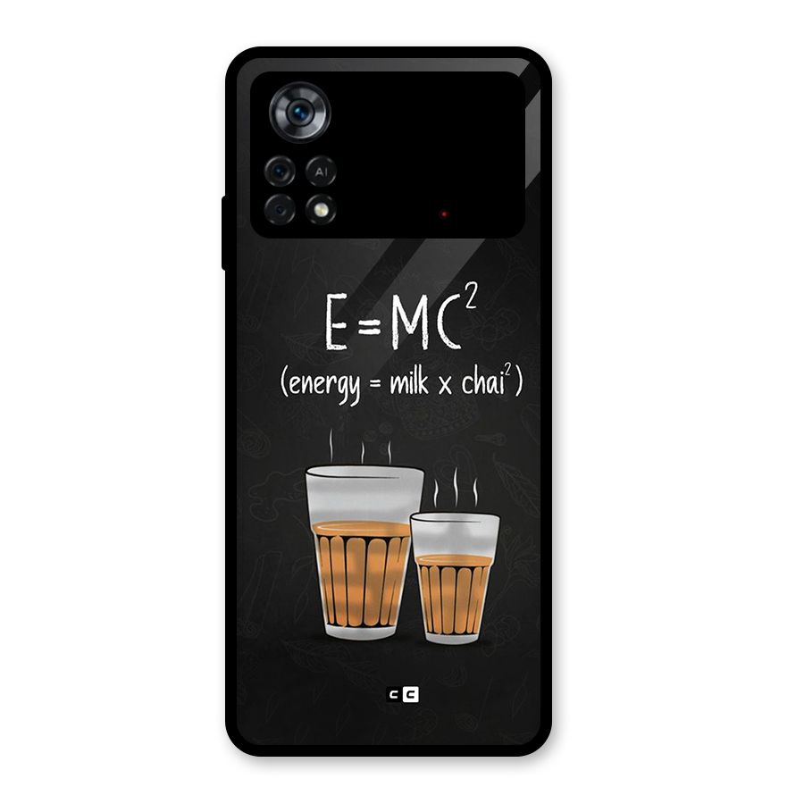 Tea Formula Glass Back Case for Poco X4 Pro 5G