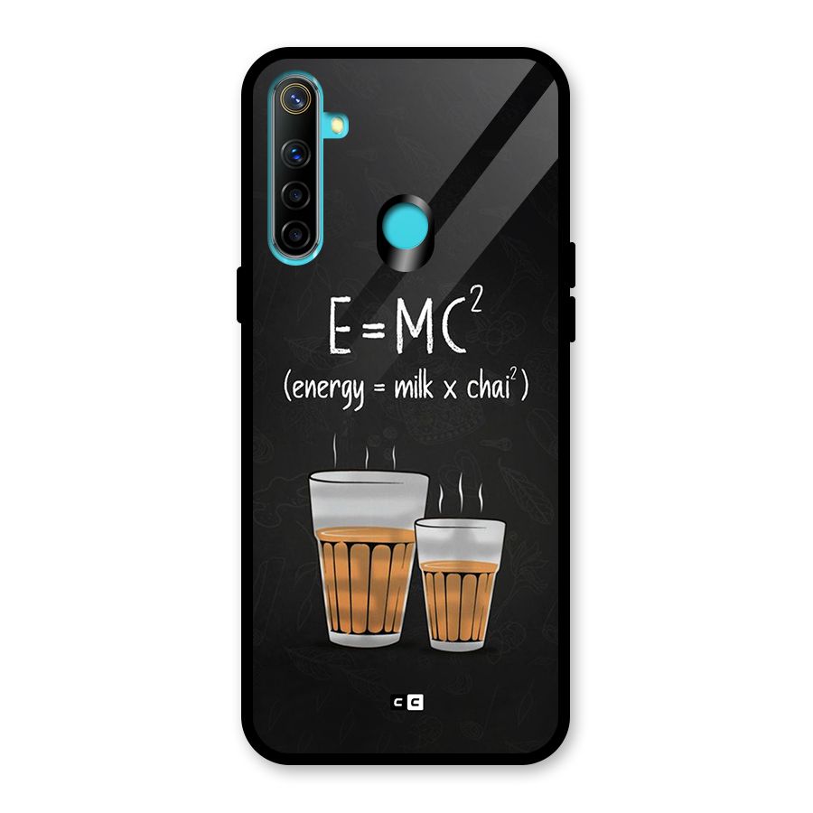 Tea Formula Glass Back Case for Realme 5i