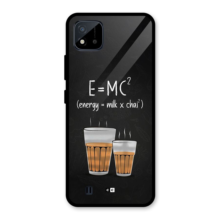 Tea Formula Glass Back Case for Realme C11 2021