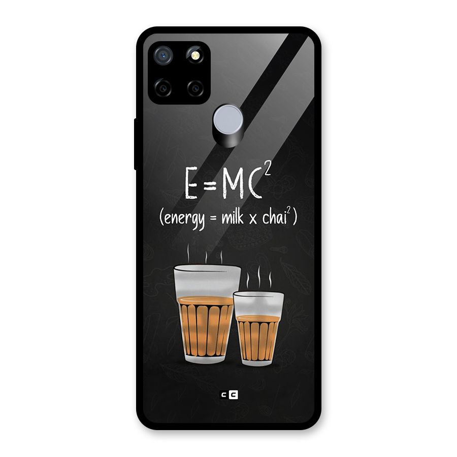 Tea Formula Glass Back Case for Realme Narzo 30A