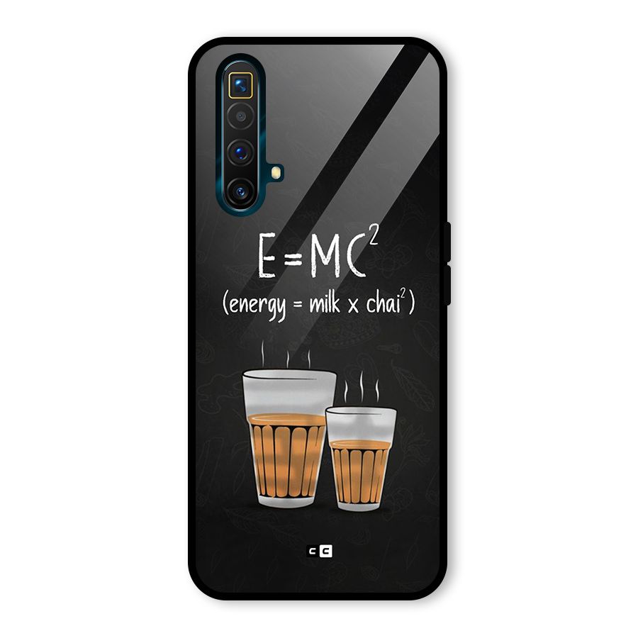 Tea Formula Glass Back Case for Realme X3