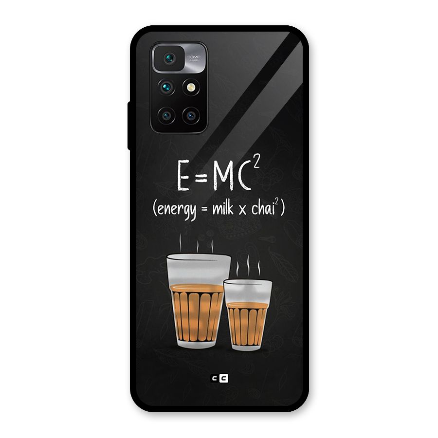 Tea Formula Glass Back Case for Redmi 10 Prime