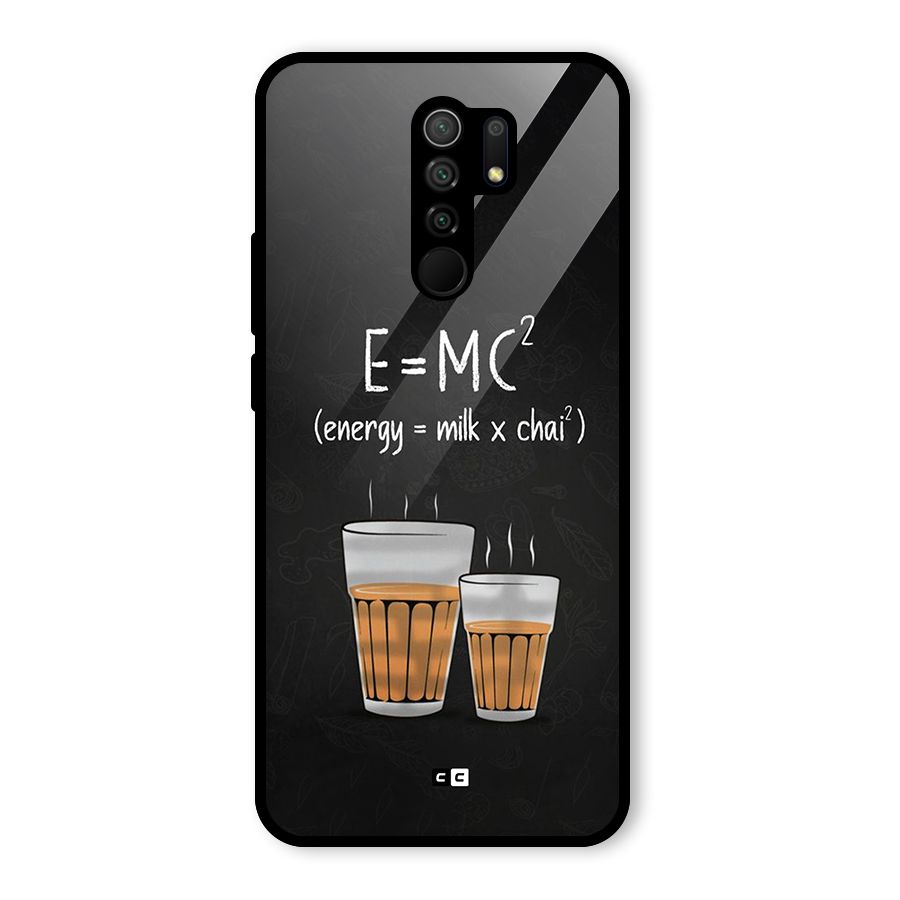 Tea Formula Glass Back Case for Redmi 9 Prime