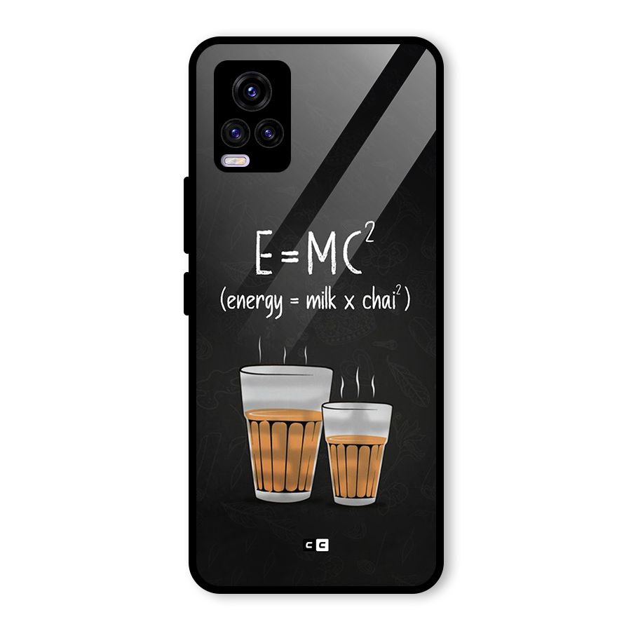 Tea Formula Glass Back Case for Vivo V20 2021